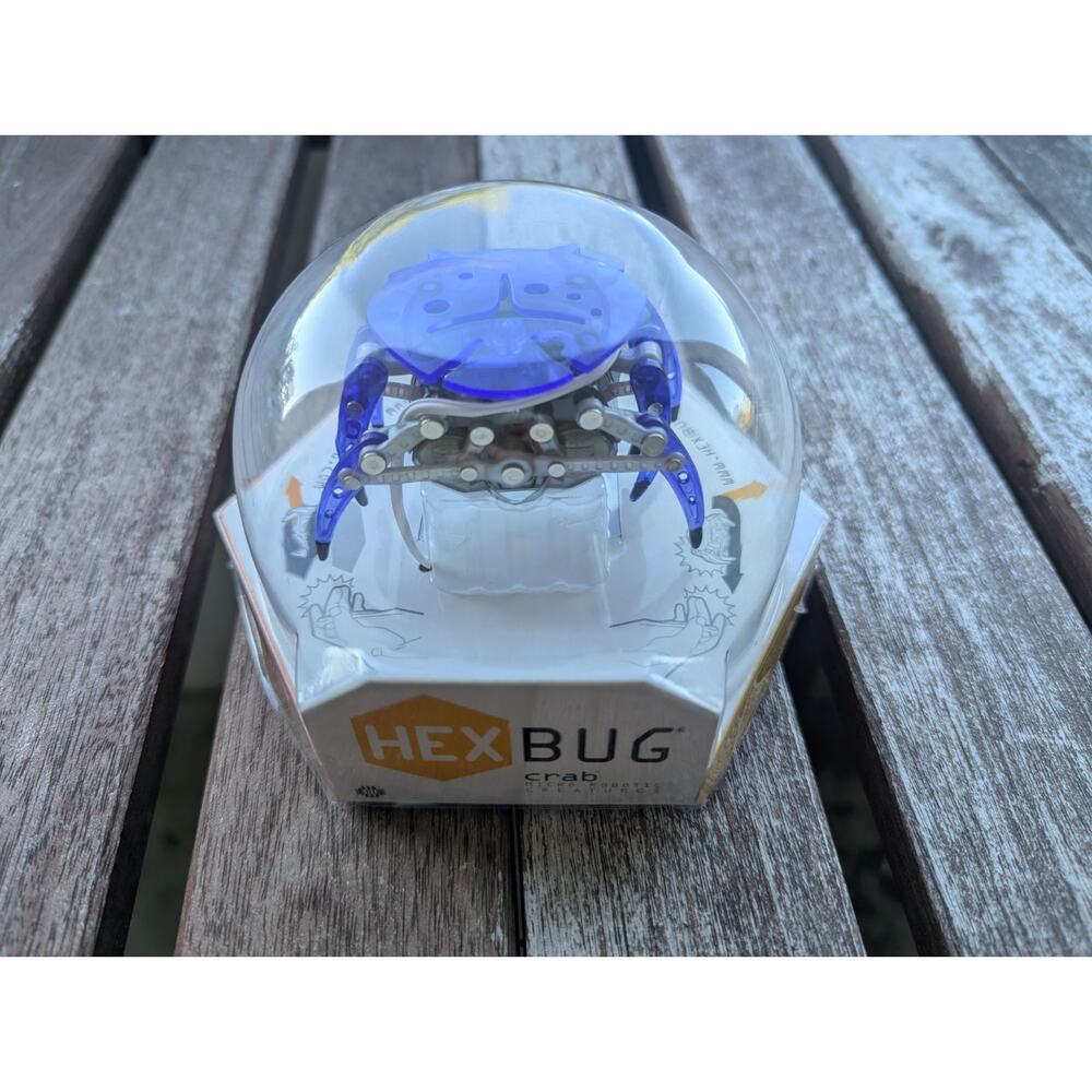 💜HEXBUG Crab Blue Micro Robotic Creature Sealed 2010